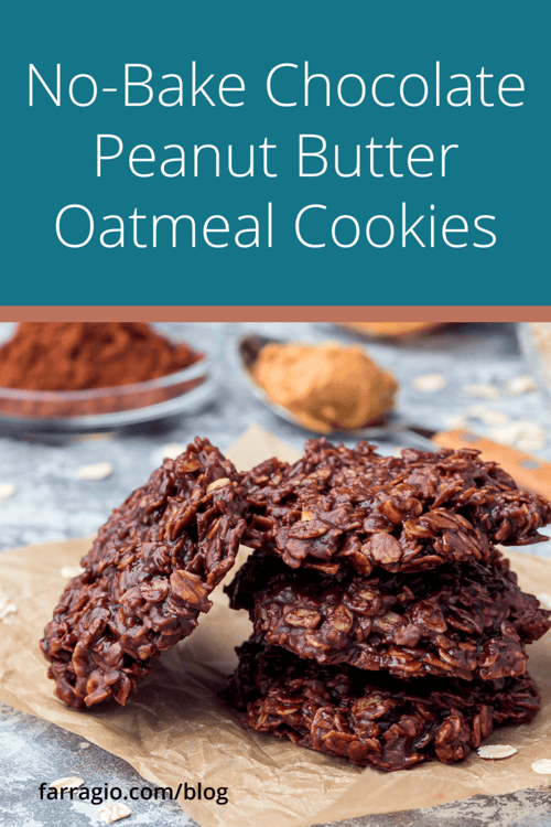 Pin to Pinterest so you don't lose this important information about No-Bake Chocolate Peanut Butter Oatmeal Cookies